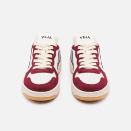 V-10 Leather White Black Amarante